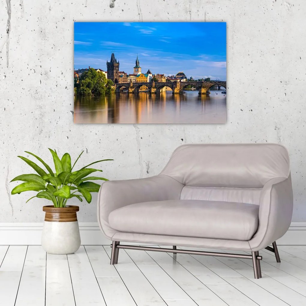 Tablou cu podul Carol (90x60 cm)