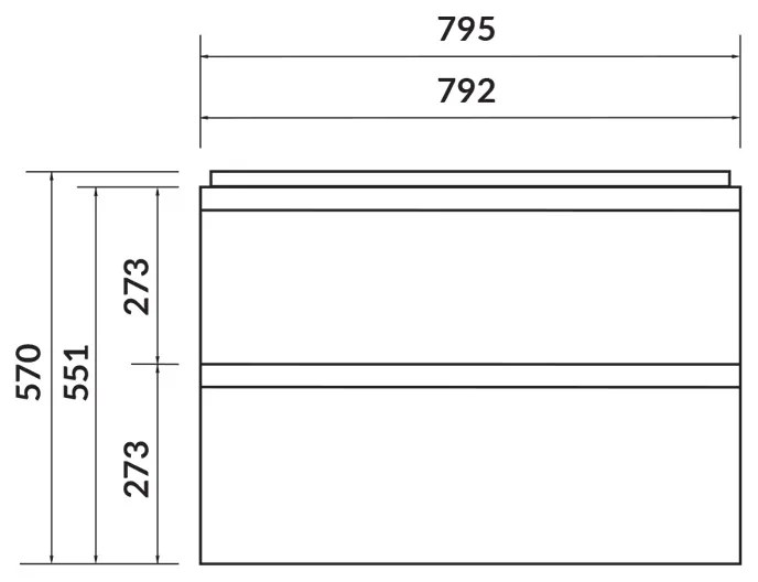 Mobilier suspendat Cersanit, Moduo, pentru lavoar incastrabil, 80 cm, alb