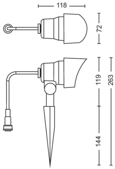 Philips GARDENLINK LED 6W 12V 4000K IP44 spot exterior