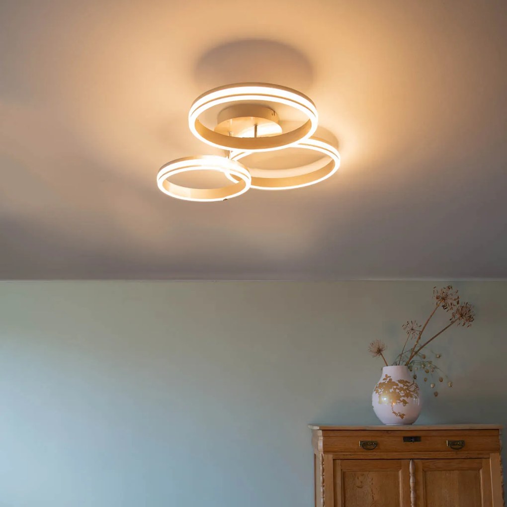 Plafoniera din oțel incluzând LED 3 trepte reglabile 3 lumini - Navara