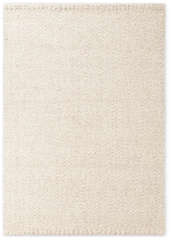 Covor crem-fildeș țesut manual din amestesc de lână 80x150 cm Majoli – Elle Decoration