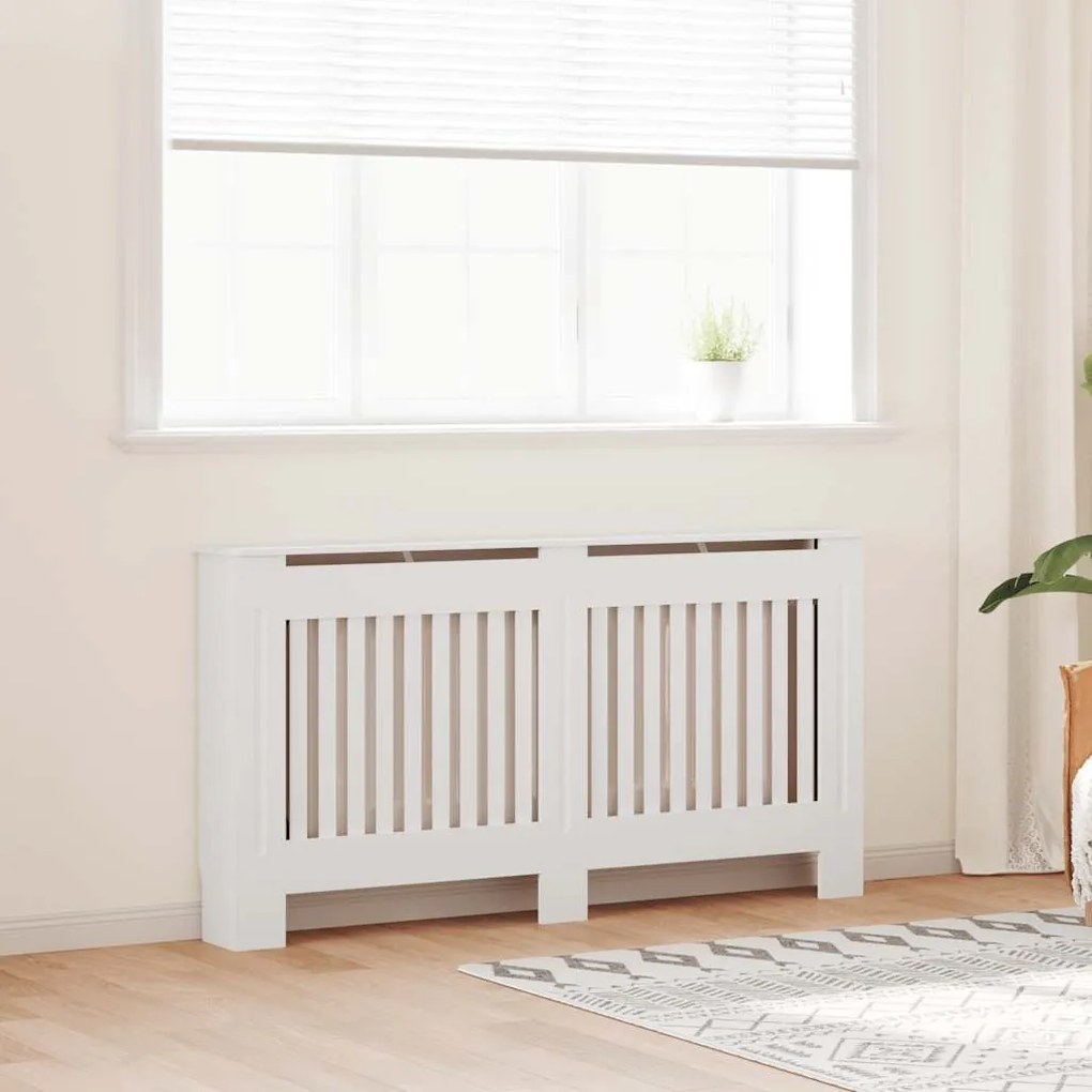 Mască de calorifer, dulap radiator, alb, 152 cm, MDF