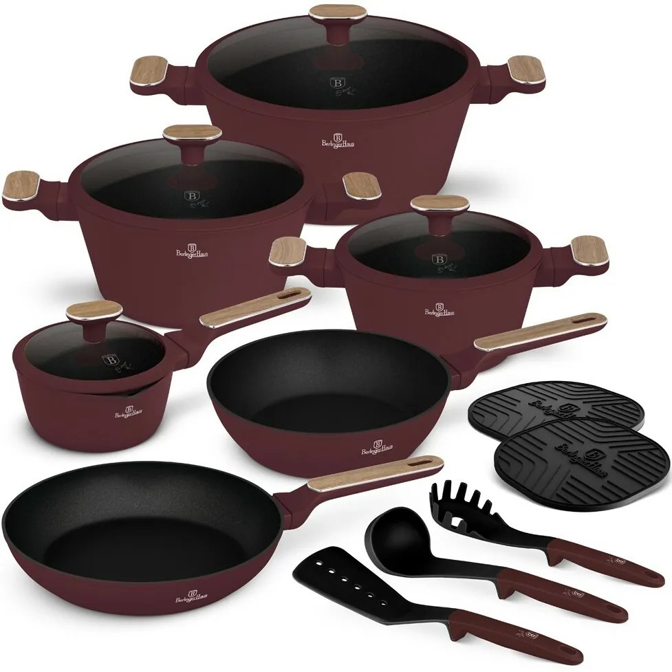 BerlingerHaus Set de vase cu suprafață din titanLeonardo Nordic, 15 piese