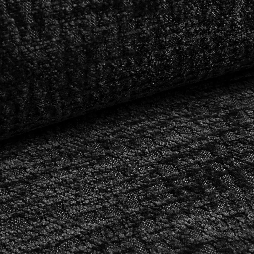 Canapea neagră extensibilă/cu spațiu de depozitare 216 cm Kalena – Makamii