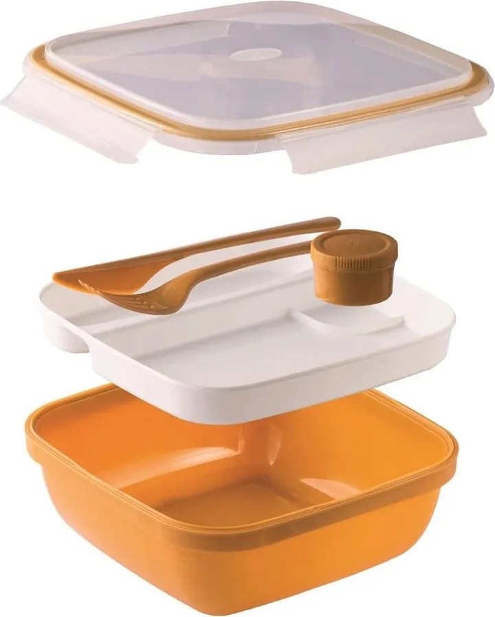 Cutie pentru prânz cu tacâmuri, compartimentată Fresh – Snips