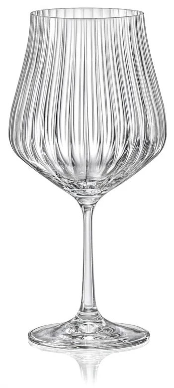 Set 6 pahare pentru vin Crystalex Tulipa Optic, 600 ml