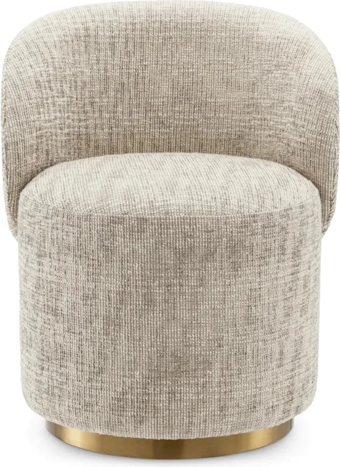 Scaun pivotant modern design LUX Chair Greer, Creststone beige
