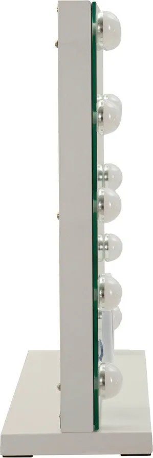 Oglindă de perete cu led/cu raft 55x43 cm Hollywood – Mauro Ferretti