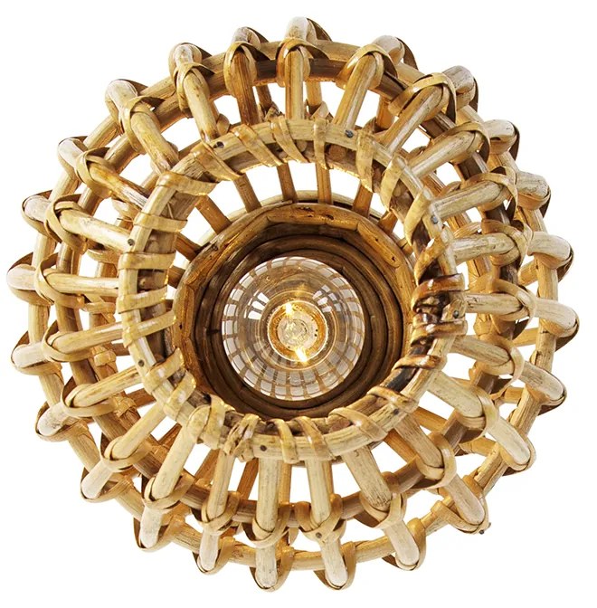 Plafoniera rustica din bambus 25 cm - Canna