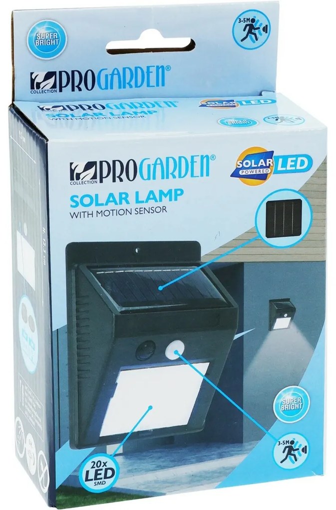 Lumină solară cu detector de mișcare ProGarden