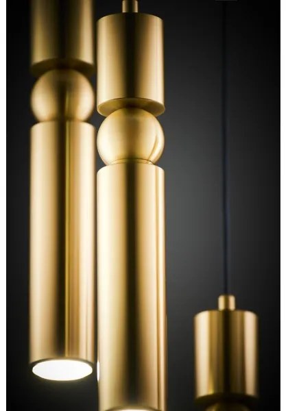 Lustră pe cablu Jupiter 2020 ALAS 5xGU10/10W/230V auriu