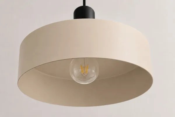 Lustră pe cablu LATTE 3xE27/60W/230V bej/negru