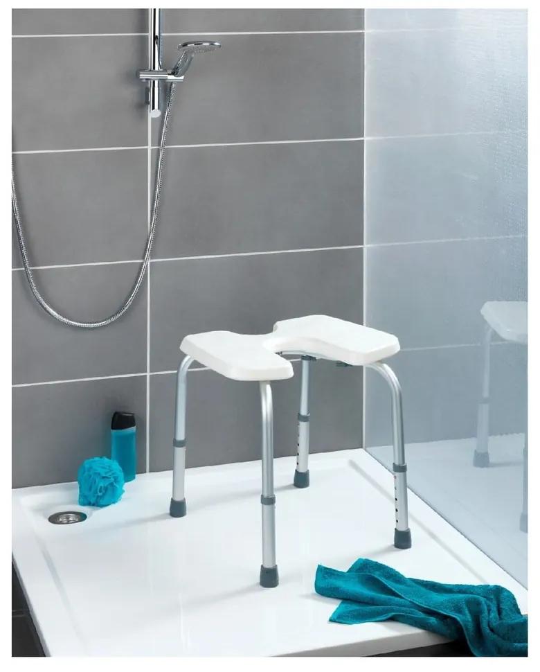 Scaun pentru duș Wenko Hygienic Stool White, 53 x 46 cm