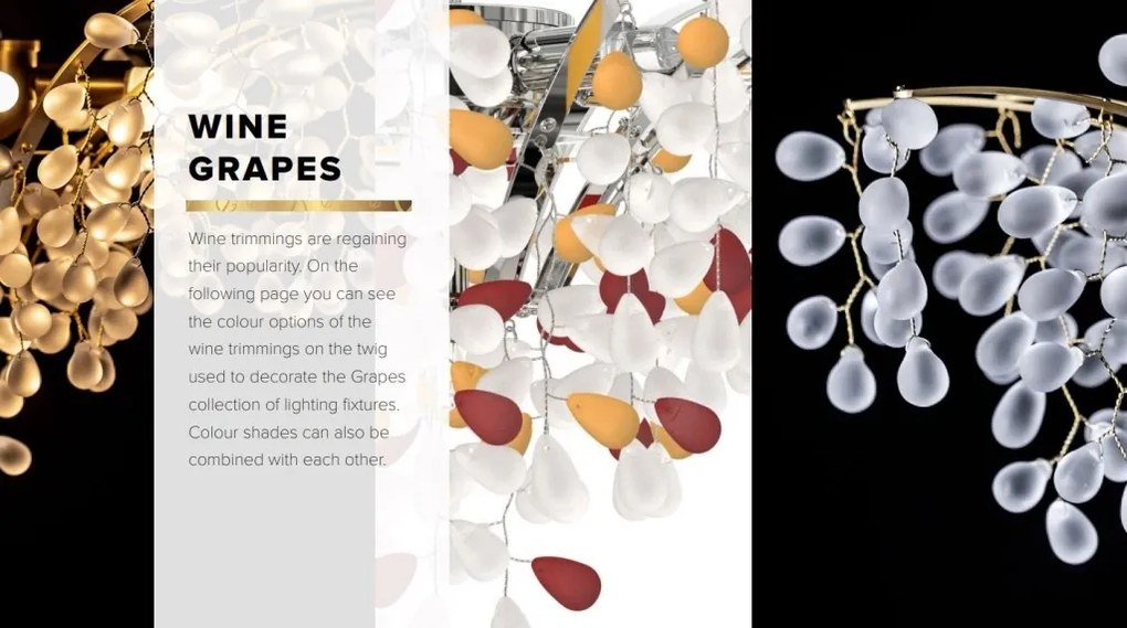 Lustra moderna cristal Bohemia design LUX GRAPES
