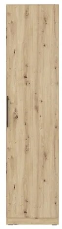 Dulap pentru haine MARO, 51 x 213 cm, finisaj stejar Artisan