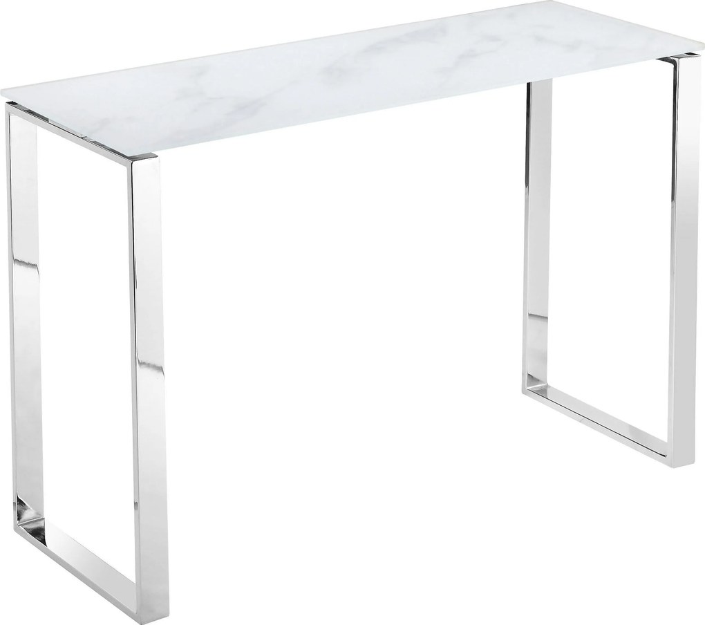 Consola Colmar argintie 110/40/76 cm