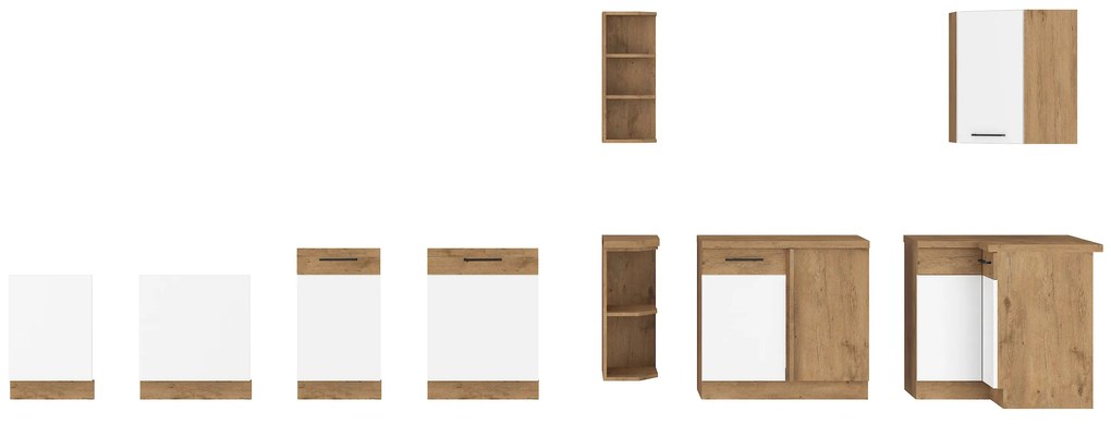 Dulap de bucătărie pentru alimente Virion 40 DK 210 2F (stejar lancelot + alb). 1032561