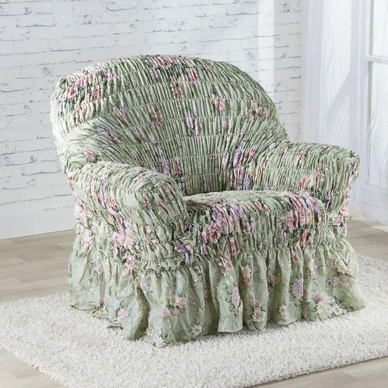 Gaico Huse elastice cu volan FIORELA verzue colţar (l. 350 - 530 cm)