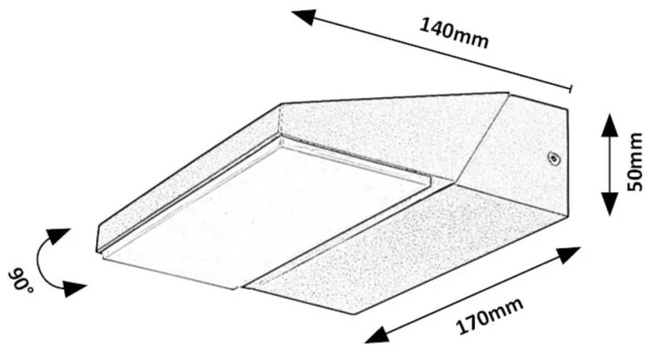 Aplica de perete exterior IP65 LED Senica