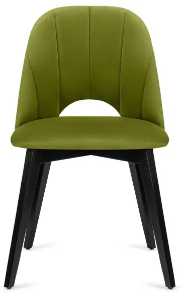 Scaun de dining BOVIO 86x48 cm verde deschis/fag