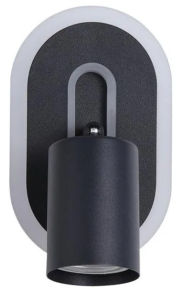 Aplica de perete cu spot metal negru San Diego