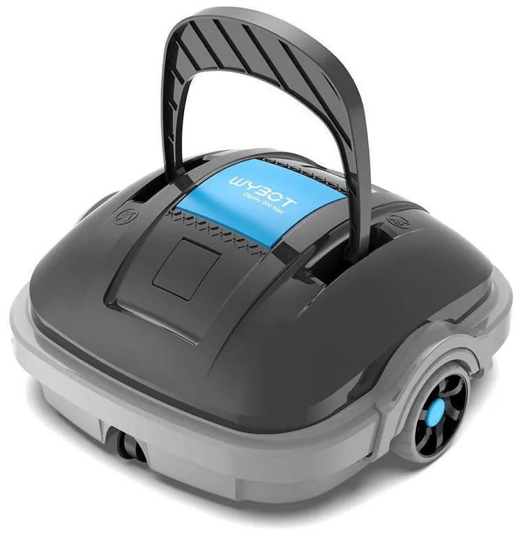 Robot pentru curatarea piscinelor fara fir Wybot OSPREY 200 MAX, 5200 mAh, Pana la 80 m², Motor dublu, Autonomie 100 min, Self-beaching, Auto-reverse,, IPX8, Gri