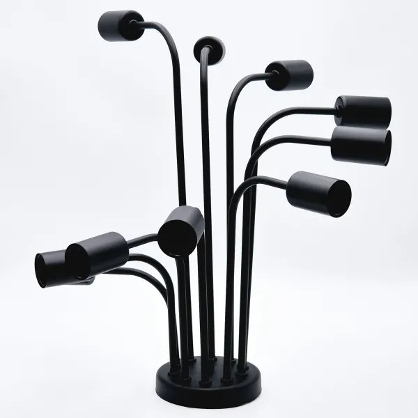 Lustră aplicată TRINITY 10xE27/15W/230V negru