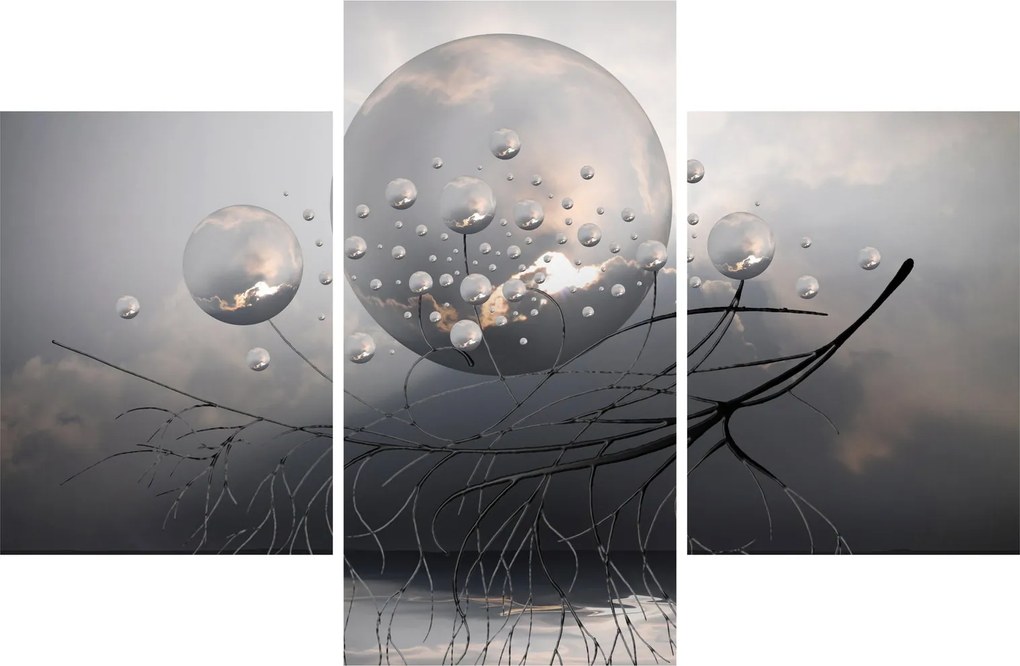 Tabloul bilelor abstracte (90x60 cm)