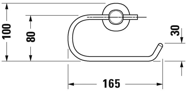 Duravit D-Code Suport hartie igienica