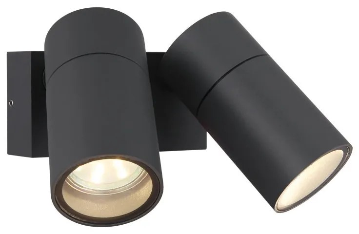 Aplica cu 2 Spoturi iluminat exterior protectie IP44 PIPER