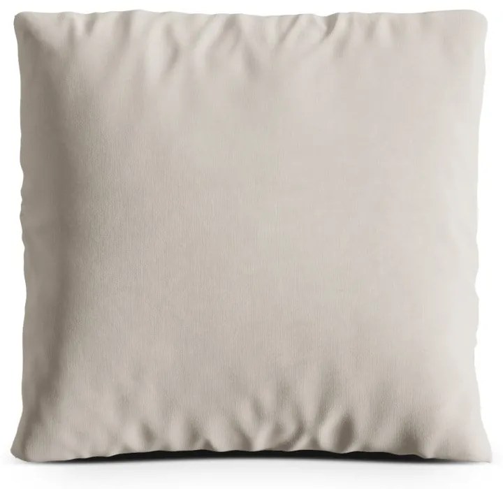 Pernă pentru canapea bej cu tapițerie din catifea Kemi – Cosmopolitan Design