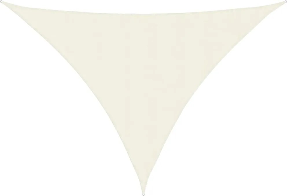 vidaXL Pânză parasolar, crem, 5x5x6 m, țesătură oxford, triunghiular
