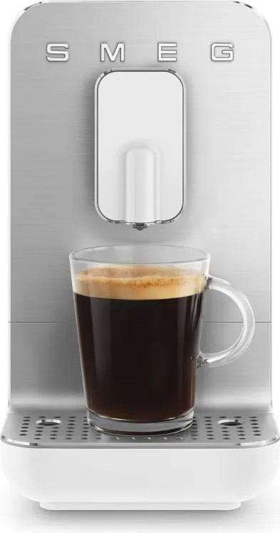 Espressor automat SMEG Collezione BCC11WHMEU, 1350 W, 19 bar, 1,4 l, 8 functii, Rasnita incorporata, Alb