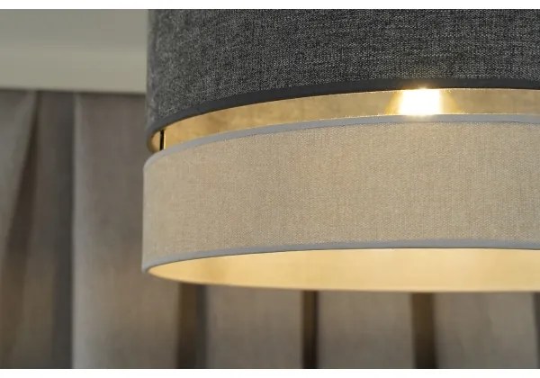 Lustră pe cablu Duolla DOUBLE 1xE27/15W/230V d. 40 cm gri