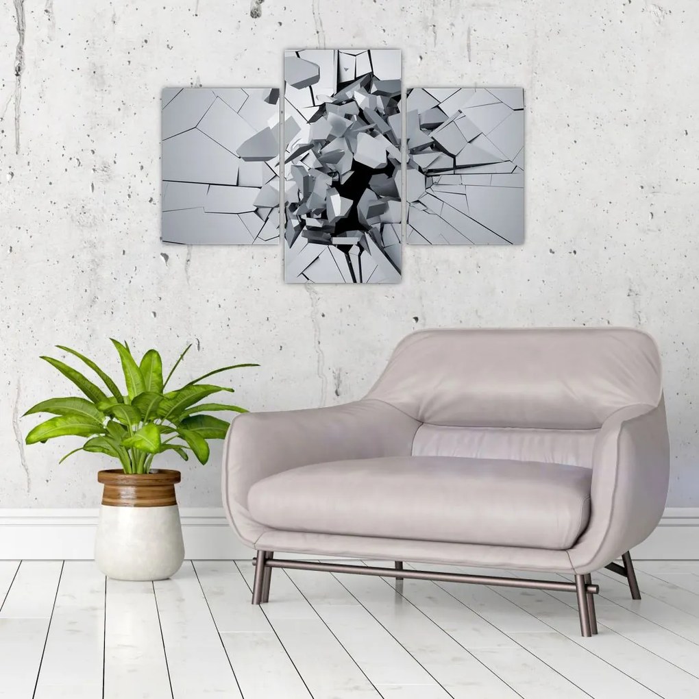 Tablou abstracție 3D (90x60 cm)