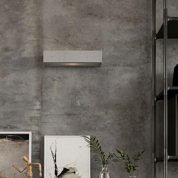 Aplică VEGA 1xE27/60W/230V 30 cm beton Sollux SL.0992