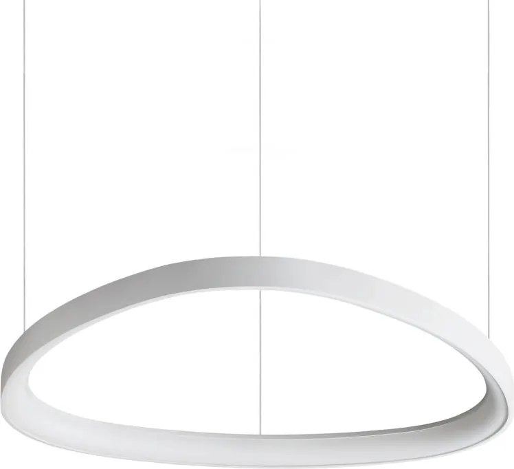 Lustra LED suspendata design circular GEMINI SP D061 ON-OFF BIANCO 4000K