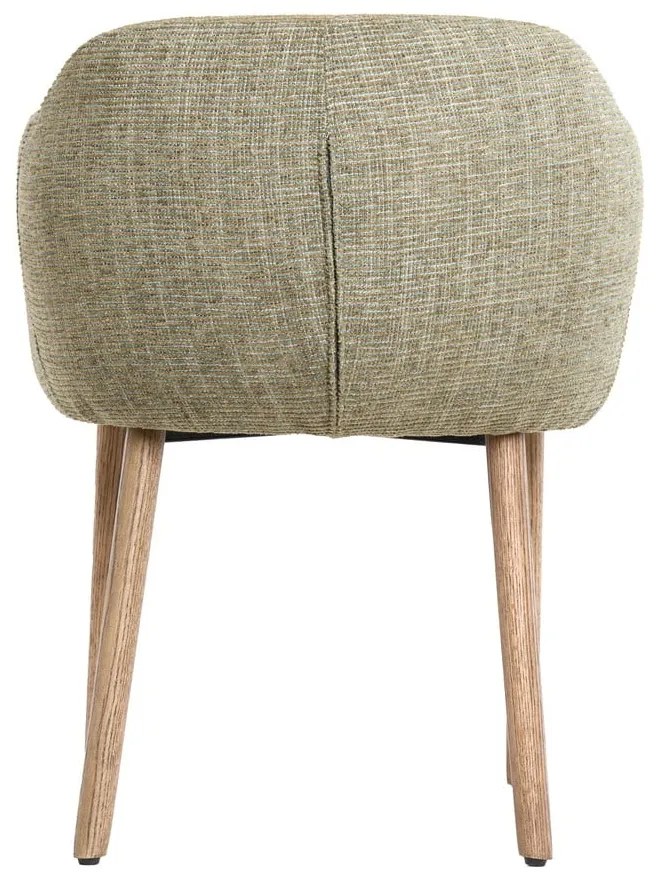 Set de scaune de sufragerie verde deschis cu cotiere 2 buc. tapițat Blaine – Light &amp; Living