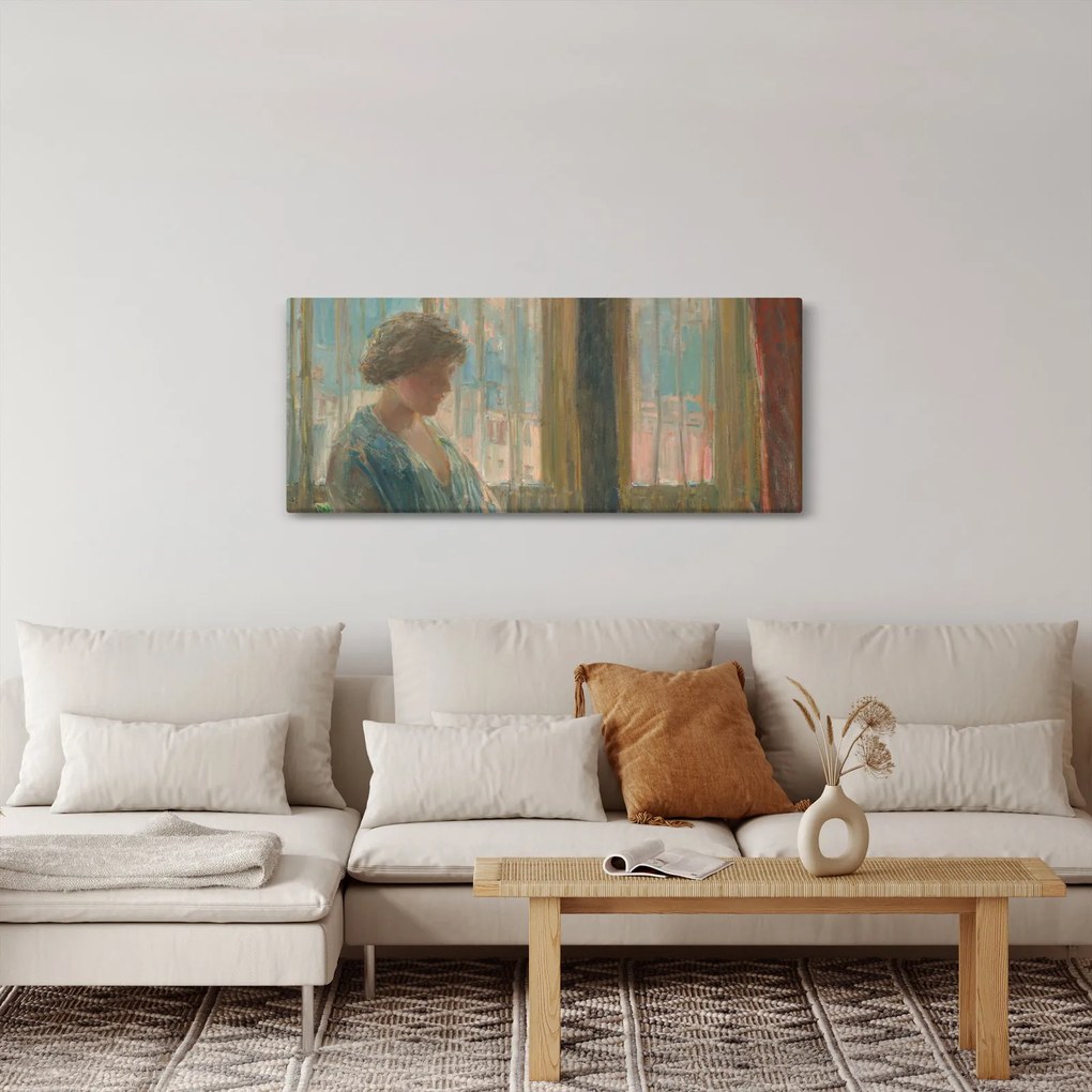 Tablou - Childe Hassam, The New York Window, reproducere (120x50 cm)