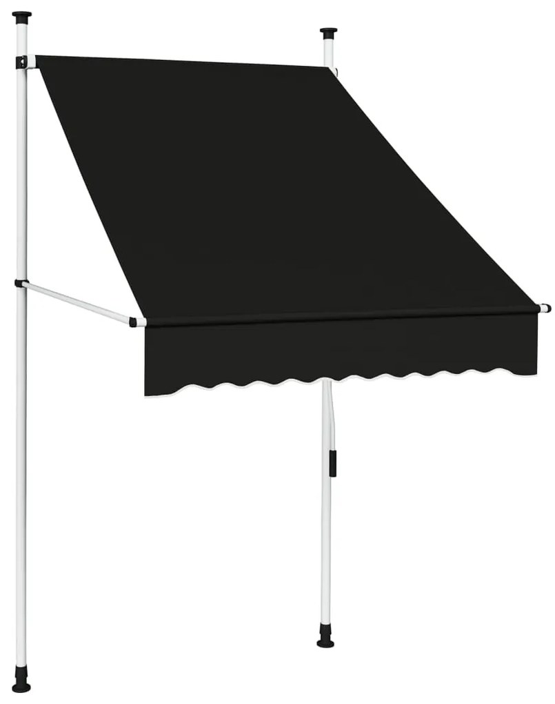 vidaXL Copertină retractabilă manual, antracit, 100 cm