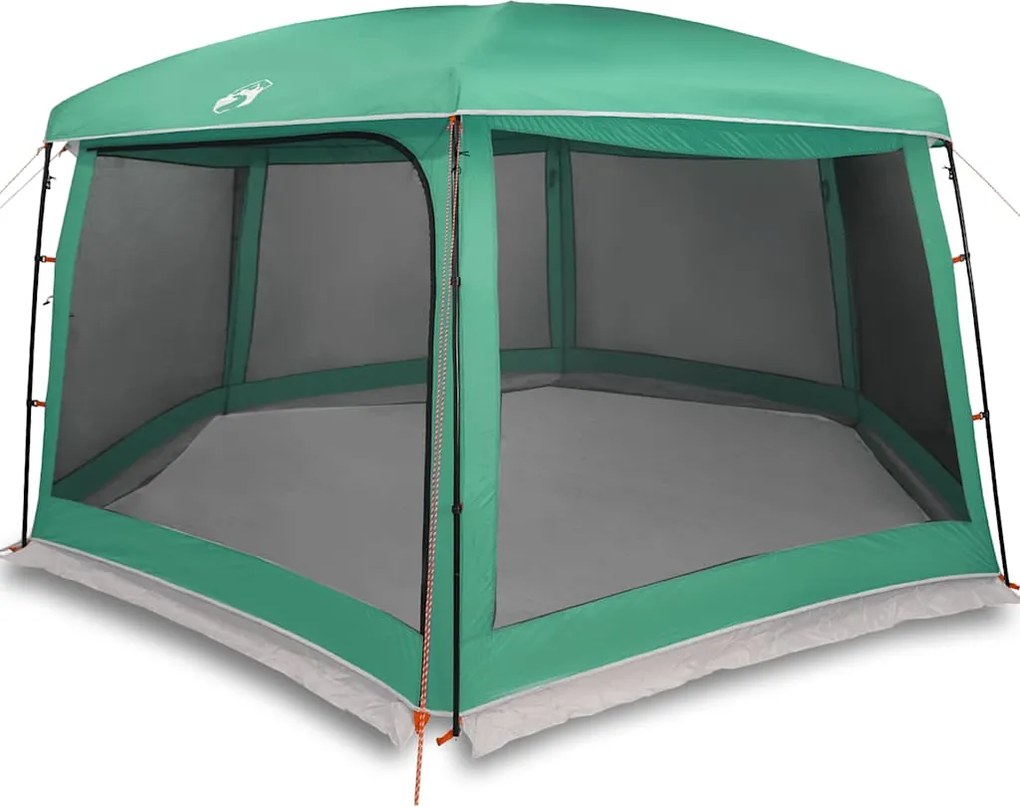 vidaXL Cort piscină cu pereți detașabili cu acoperiș&plasă Verde mare