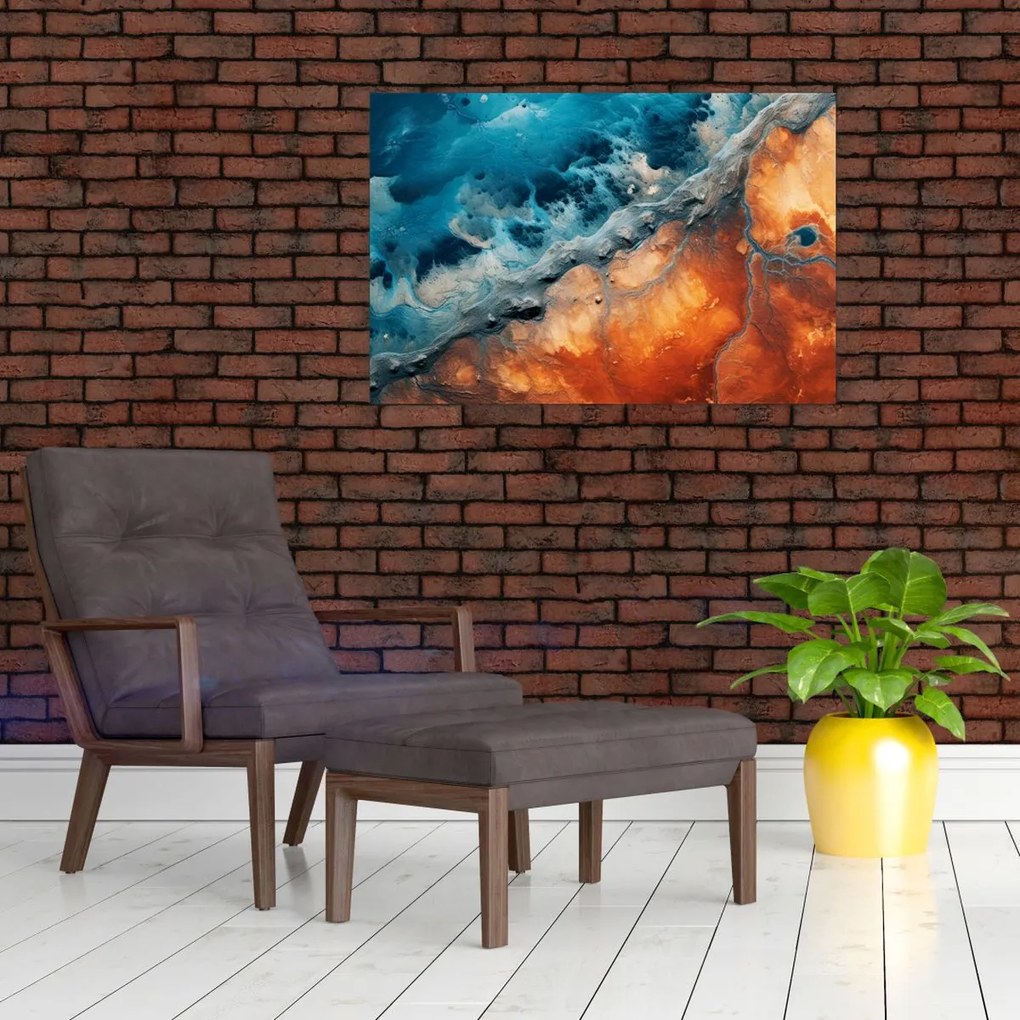 Tablou - Apă și foc (90x60 cm)