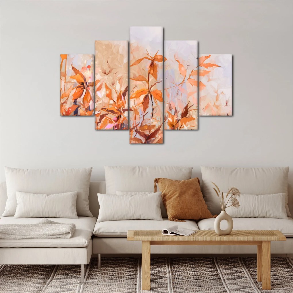 Tablou - Flori pictate (150x105 cm)