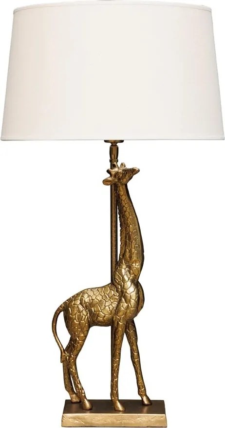 Lampa de masa, cu abajur din in, Giraffe
