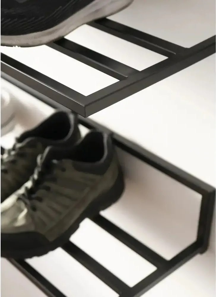 Pantofar hol 2 buc 70X30X25 cm, negru