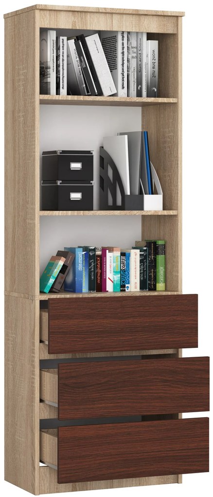Raft Ravindra (Stejar sonoma + wenge). 1069808