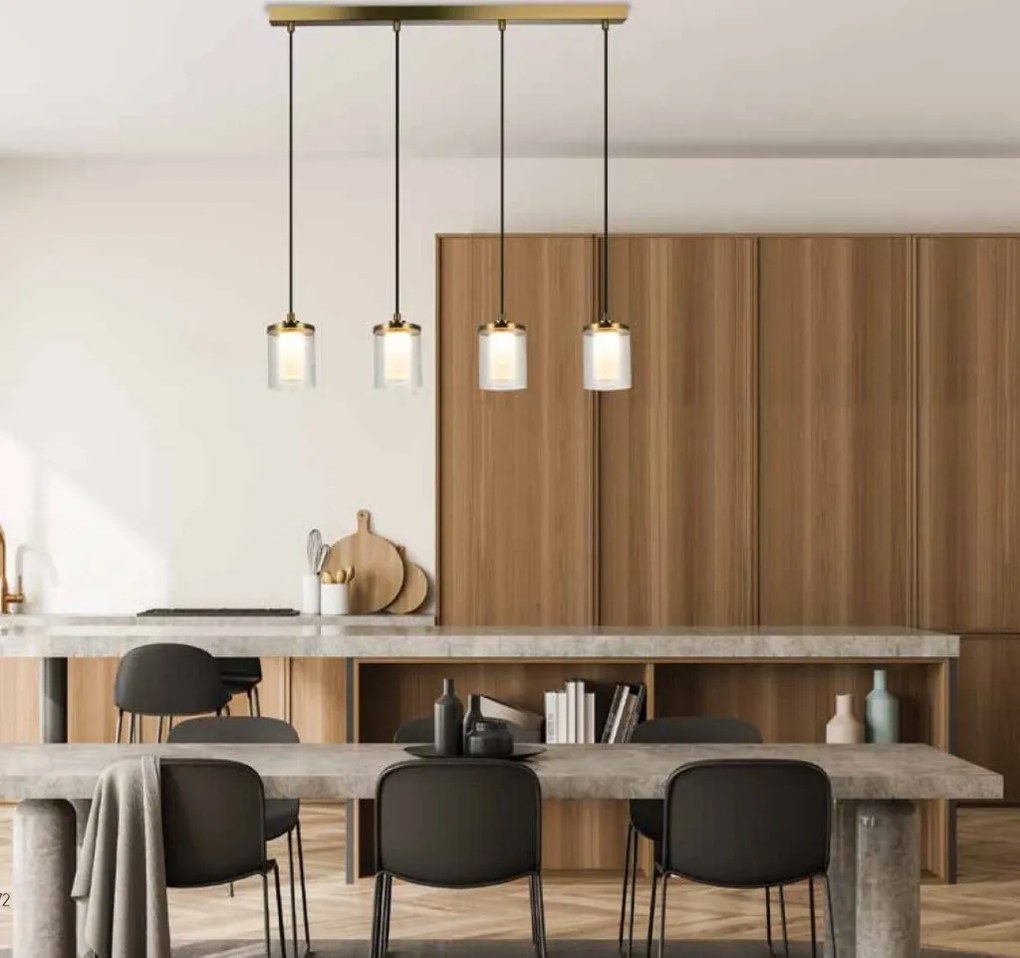 Lustra LED dimabila design modern decorativ Luxury aurie
