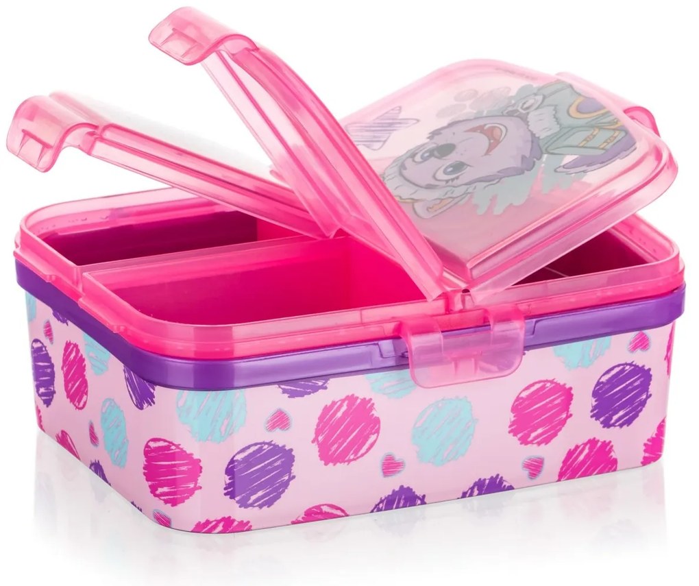 Vetro-plus Cutie pentru gustare divizată PATROLAGirl 17,5 x 13 cm
