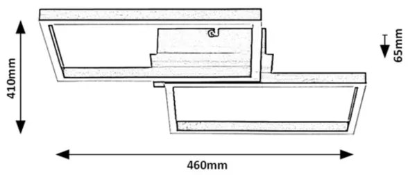 Plafonieră LED RGB dimabilă LUDANO LED/40W/230V Rabalux 71032 + telecomandă