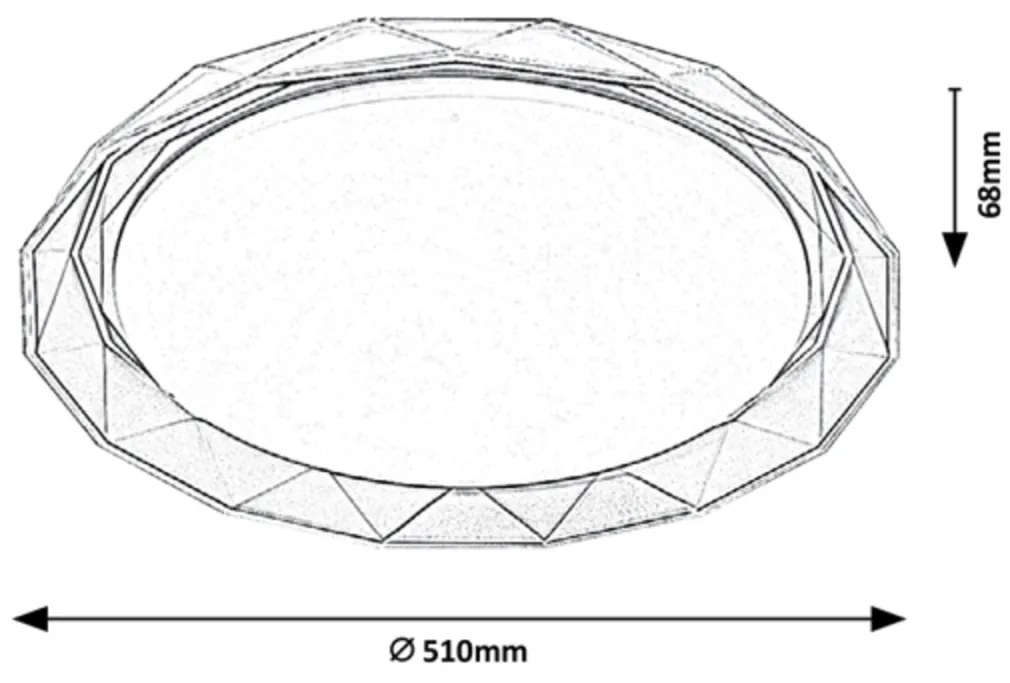 Plafoniera LED design modern Arcadia 3482 RX
